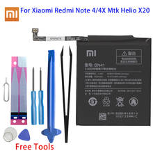 Xiao Mi Original Phone Battery BN41 4100mAh For Xiaomi Redmi Note 4/4X Mtk Helio X20 High Quality Replacement Battery Free Tools 2024 - buy cheap