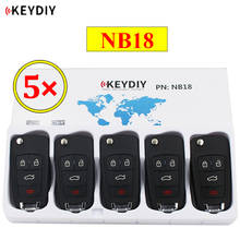 KEYDIY-mando a distancia multifuncional NB18, serie NB Universal para KD900, URG200, KD-X2, todas las funciones, 3 botones, 5 unids/lote 2024 - compra barato