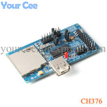 Placa de desarrollo USB, Módulo de placa de evaluación, tarjeta SD, oscilador de cristal, puerto Serial para arduino, CH376, CH376S IC 2024 - compra barato