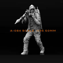 1/35(50mm) resina modelo kits soldado auto-montado a84 2024 - compre barato