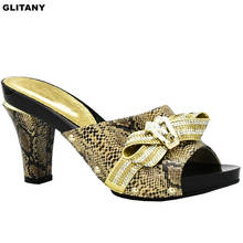 Sandalias con tacón de talla grande para mujer, zapatos elegantes con diamantes de imitación y Punta abierta 2024 - compra barato