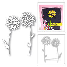 Teacher's Day Dandelions Plant Hot 2020 New Metal Cutting Dies Foil For DIY Scrapbooking Paper and Card Making Craft No Stamps 2024 - buy cheap