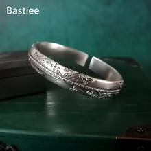 Bastiee-brazaletes de plata de ley 9999 para mujeres, joyería de lujo hecha a mano, Vintage, chino, para pulseras de flores, dijes, Hmong 2024 - compra barato