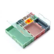 Caja de almacenamiento de componentes electrónicos, contenedor SMD SMT IC, Mini caja T8WE de joyería, 9 unids/set por juego 2024 - compra barato
