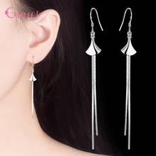 Pendientes de plata de ley 925 con Zirconia para mujer, aretes largos y sencillos de alta calidad, con borlas, regalo para fiesta, novedad 2024 - compra barato