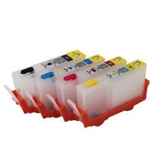4 Colors For HP 670 HP670 Empty Refillable Ink Cartridge With Resettable Chip For HP Deskjet 3525 4615 4625 5525 6525 Printer 2024 - buy cheap