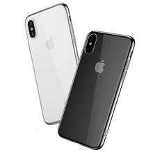 Funda de silicona a prueba de golpes para iPhone, Funda suave de TPU transparente para iPhone Xr Xs Max X 6 6S 7 8 Plus 2024 - compra barato