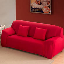 Capa de sofá para sala de estar funda sofá capa de sofá capa de braço cadeira cove elástico liso sólido envoltório apertado all-inclusive 2024 - compre barato