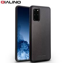 QIALINO Genuine Leather Phone Case for Samsung S20 Ultra 5G Luxury Back Card Slot Flip Cover for Samsung S20+ S10+ Note 10+ Plus 2024 - buy cheap