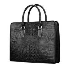 Ourui Новый горячий стиль настоящий крокодил мужской портфель бизнес мужская сумка 2024 - купить недорого