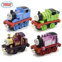 Thomas e seus amigos 1:43 trem diecast de metal magnético, 4 embutido, brinquedos educativos para crianças 2024 - compre barato