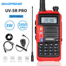 Baofeng-walkie-talkie UV-5R Pro de alta potencia, Radio bidireccional de 8 vatios, doble banda, actualización UV 5R, portátil, para caza, CB, Ham, UV5R 2024 - compra barato