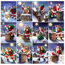 New 5D DIY Diamond Painting Winter Full Square/Round Mosaic Father Christmas Diamond Embroidery Cross Stitch Kit Home decor Gift 2024 - buy cheap