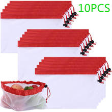 10Pcs Premium Mesh Produce Bags Reusable Eco-Friendly Bag for Fruit Vegetable Toys Grocery Shopping Net Bags Beauty Health Tools 2024 - buy cheap