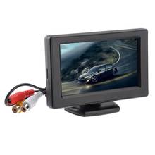 LCD Monitor With Sunshade Detachable Sunshade Car Rearview LCD Monitor 4.3-Inch LCD Monitor For GPS DVD VCD Camera 2 AV-Input 2024 - buy cheap