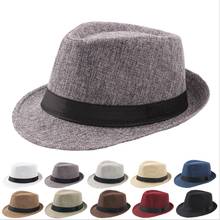 Кепка WZCX Мужская солнцезащитная, повседневная однотонная модная дышащая шапка, винтажная пляжная шапка, джаз, лето 2024 - купить недорого
