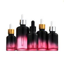 Newest 10ML 20ML 30ML 50ML Empty Glass Dropper Bottle Cosmetic Gradient Colorful Refillable Serum Essential Oil Dropper Bottle 2024 - buy cheap