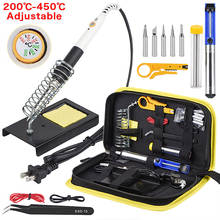 JCD 60W 220V/110V soldering iron EU/US/UK PLUG adjustable temperature welding solder iron kit with soldering tips 908 hot sale 2024 - buy cheap