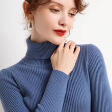 New 2021 Spring Autumn INS Women Knit Turtleneck Pull Sweater Casual Jumper Female Stretchable Pullovers Warm Clothes Jacket  2024 - buy cheap