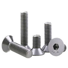 50Pcs DIN7991 ISO10642 JISB1194 M2 M2.5 M3 M4 Stainless Steel 304 Hexagonal Countersunk Screw Flat Head Screw Bolt 2024 - buy cheap