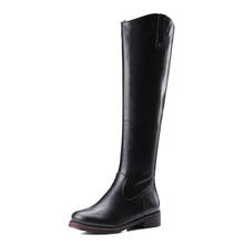 2019 fashion high heels women knee high boots patent leather office ladies dress shoes spring autumn boots woman big size 34-43 2024 - buy cheap
