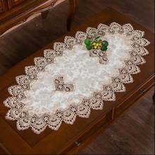 Luxury Lace Embroidered Cloth Oval Wedding Table Cloth Event Party Banquet Home Living Room Decoration Home Supply Table Cover 2024 - buy cheap