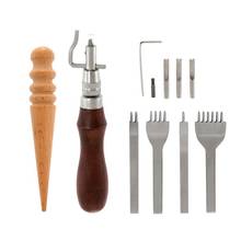 13 In 1 Professional Leather Craft Tools Kit Hand Sewing Stitching Punch Carving Work Punch Leather Tool Set DIY Accessories 2024 - buy cheap