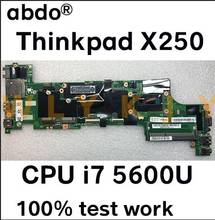 For Lenovo Thinkpad X250 Notebook Motherboard VIUX1 NM-A091 CPU i7 5600U 100% test work FRU 00HT371 00HT384 00HT375 2024 - buy cheap