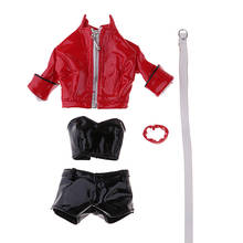 1/6 Scale Faux Leather Clubwear Costume Set for 12 inch  HT,  PH, JIAOU, CY Girls Female Body 2024 - buy cheap