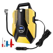 Digital Tire Inflator 12V DC 150 PSI Air Compressor Pump Auto Shut Off with Emergency LED Flasher for Car, Bicycle 2024 - buy cheap