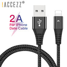 ! Кабель ACCEZZ для зарядки и синхронизации данных, 8-контактный USB-кабель для iphone XS XR X 8 7 6 6S 5S 5 Plus, iPad Mini Lighting, короткий зарядный кабель 2024 - купить недорого
