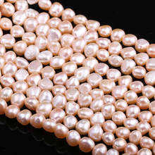 Cuentas de perlas naturales de agua dulce, perlas rosas irregulares sueltas para la fabricación de joyas, collar, accesorios de pulsera DIY de 7-8mm 2024 - compra barato