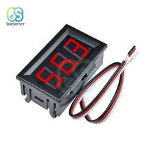 Mini voltímetro digital com tela de led, painel de medição de baixa potência de 0v para 99.9v, vermelho, verde e azul 2024 - compre barato