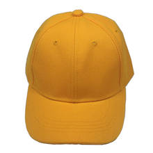 Gorra de béisbol lisa de talla 54cm para niños y niñas, gorros rosas, gorra curva de verano, amarillo, azul, blanco, rojo y negro 2024 - compra barato