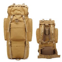Военный Рюкзак, уличный спортивный рюкзак, тактический охотничий страйкбол, сумка на плечо, Мужская походная сумка для альпинизма, большая емкость, 65л 2024 - купить недорого