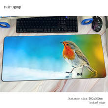 Birds mouse pad gamer Adorable mousepad 70x30cm rubber desk mat best gaming accessories pc keyboard mats oversized 2024 - buy cheap