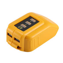 USB Converter Charger Adapter For DEWALT 14.4V 18V 20V Li-Ion Battery DCB090  Portable Wall Charger Fast Charger 2024 - buy cheap