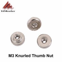 10pcs/lot 3D Printer Heated Bed Leveling Nut Z-axis Leveling Nut M3 Knurled Thumb Nut for Makerbot Prusa I3 Printer 2024 - buy cheap