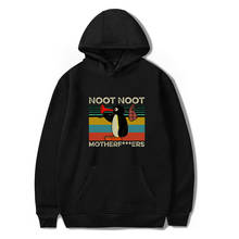Funny Noot Noot Pingu Hoodies Oversized Aesthetic Sweatshirt Ulzzang Cute Graphic for Men Women Sudaderas Hombre Male Pullover 2024 - buy cheap