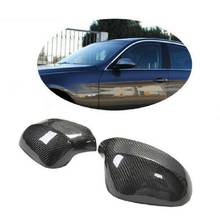 Fit For BMW 3 Series E90 Sedan Carbon Fiber Side Mirror Cover Caps Per-LCI 2005-08 Replace & Add on Style 2024 - buy cheap