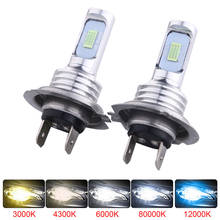 Luces LED antiniebla para coche, bombillas blancas de 12V, 24V, 6500K, H3, H4, H7, H11, H1, 12000LM 2024 - compra barato