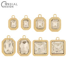 Cordial Design 100Pcs Jewelry Accessories/Rhinestone Charms/Square Shape/Hand Made/DIY Pendant/Jewelry Findings & Components 2024 - buy cheap