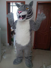 Chic Carnival Cartoon Character Grey Tiger Mascot Costume Suits Cosplay Party Game Dress Outfits Clothing Halloween Easter Adult 2024 - buy cheap