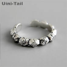 Uini-Tai hot sale new 925 sterling silver retro distressed rock texture open ring fashion personality irregular high quality 2024 - buy cheap