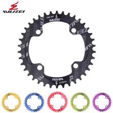 Roda de corrente larga estreita da bicicleta da forma redonda de wuzei 32t/34t/36t/38/40/42t 104bcd roda dentada única placa 2024 - compre barato