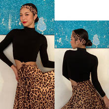 New Latin Dance Dress Women Practice Dancewear Leopard Dress Salsa Rumba Modern Dance Costumes Latin Dress Dance Clothes DQS6458 2024 - buy cheap