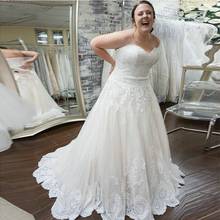ANGELSBRIDEP милые Свадебные платья Vestido De Noiva модные платья со шлейфом с аппликацией для официальной церемонии для невесты из Саудовской Аравии на шнуровке 2024 - купить недорого
