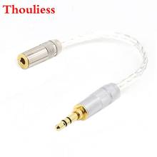 Thouliess HIFI Gold Plated 4.4mm Balanced Female to 3.5mm Stereo Male Plug 7N-OCC Silver Plated Amplifier Adapter Cable DIY 2024 - buy cheap