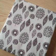 Série de folhas tecido de linho de algodão estampado para diy & acolchoado costura roupas de mesa de sofá, cortina, bolsa, material de almofada 2024 - compre barato