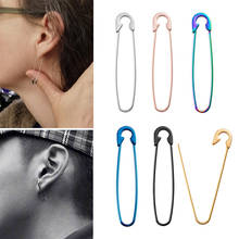 Pendiente de Clip de papel para mujer, anillo de acero inoxidable para cejas, hélice, pendiente para el cartílago, Tragus, joyería para Piercing, 1 unidad 2024 - compra barato